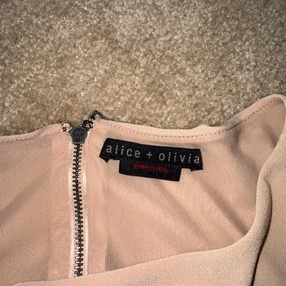 Alice + Olivia Cream Peplum Blouse - Picture 3 of 5